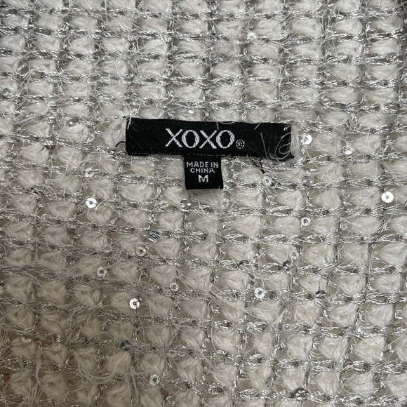 Xoxo Women’s open front cardigan Sweater Sz Medium - Picture 10 of 11